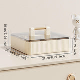 Maxbell Divided Serving Tray with Lid Dustproof for Chinese New Year Wedding Kitchen Cream 1 layer