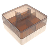 Maxbell Divided Serving Tray with Lid Dustproof for Chinese New Year Wedding Kitchen Cream 2 layer