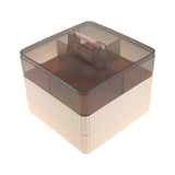 Maxbell Divided Serving Tray with Lid Dustproof for Chinese New Year Wedding Kitchen Cream 3 layer