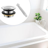 Maxbell Bathtub Drain Stopper Alloy Easy to Install Tub Stopper for Bathroom Bathtub Style A