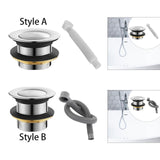 Maxbell Bathtub Drain Stopper Alloy Easy to Install Tub Stopper for Bathroom Bathtub Style A