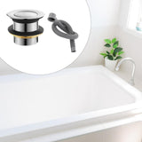 Maxbell Bathtub Drain Stopper Alloy Easy to Install Tub Stopper for Bathroom Bathtub Style B