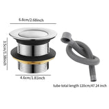 Maxbell Bathtub Drain Stopper Alloy Easy to Install Tub Stopper for Bathroom Bathtub Style B