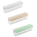 Maxbell Wall Mount Drawer Storage Box 6 Grids Transparent for Belts Panties Lingerie White
