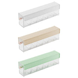 Maxbell Wall Mount Drawer Storage Box 6 Grids Transparent for Belts Panties Lingerie White