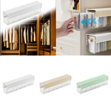 Maxbell Wall Mount Drawer Storage Box 6 Grids Transparent for Belts Panties Lingerie White