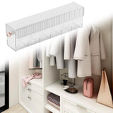 Maxbell Wall Mount Drawer Storage Box 6 Grids Transparent for Belts Panties Lingerie White