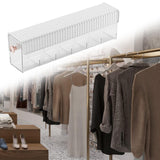 Maxbell Wall Mount Drawer Storage Box 6 Grids Transparent for Belts Panties Lingerie White