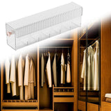 Maxbell Wall Mount Drawer Storage Box 6 Grids Transparent for Belts Panties Lingerie White