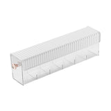 Maxbell Wall Mount Drawer Storage Box 6 Grids Transparent for Belts Panties Lingerie White