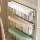 Maxbell Wall Mount Drawer Storage Box 6 Grids Transparent for Belts Panties Lingerie White