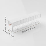 Maxbell Wall Mount Drawer Storage Box 6 Grids Transparent for Belts Panties Lingerie White