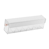 Maxbell Wall Mount Drawer Storage Box 6 Grids Transparent for Belts Panties Lingerie White