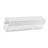 Maxbell Wall Mount Drawer Storage Box 6 Grids Transparent for Belts Panties Lingerie White