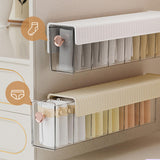 Maxbell Wall Mount Drawer Storage Box 6 Grids Transparent for Belts Panties Lingerie White