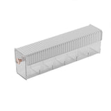Maxbell Wall Mount Drawer Storage Box 6 Grids Transparent for Belts Panties Lingerie White