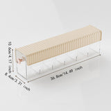 Maxbell Wall Mount Drawer Storage Box 6 Grids Transparent for Belts Panties Lingerie Yellow