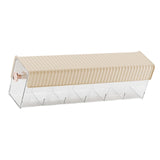 Maxbell Wall Mount Drawer Storage Box 6 Grids Transparent for Belts Panties Lingerie Yellow