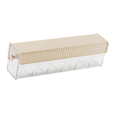 Maxbell Wall Mount Drawer Storage Box 6 Grids Transparent for Belts Panties Lingerie Yellow