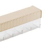 Maxbell Wall Mount Drawer Storage Box 6 Grids Transparent for Belts Panties Lingerie Yellow