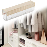 Maxbell Wall Mount Drawer Storage Box 6 Grids Transparent for Belts Panties Lingerie Yellow
