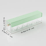 Maxbell Wall Mount Drawer Storage Box 6 Grids Transparent for Belts Panties Lingerie Green