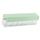 Maxbell Wall Mount Drawer Storage Box 6 Grids Transparent for Belts Panties Lingerie Green