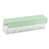 Maxbell Wall Mount Drawer Storage Box 6 Grids Transparent for Belts Panties Lingerie Green