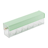 Maxbell Wall Mount Drawer Storage Box 6 Grids Transparent for Belts Panties Lingerie Green