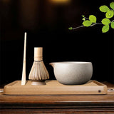 Maxbell Matcha Set for Tea Lovers Tea Making Tools Set Bamboo Matcha Whisk and Stand white bowl