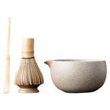 Maxbell Matcha Set for Tea Lovers Tea Making Tools Set Bamboo Matcha Whisk and Stand white bowl