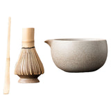 Maxbell Matcha Set for Tea Lovers Tea Making Tools Set Bamboo Matcha Whisk and Stand white bowl