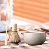Maxbell Matcha Set for Tea Lovers Tea Making Tools Set Bamboo Matcha Whisk and Stand white bowl
