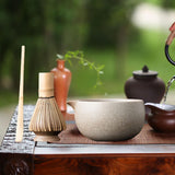 Maxbell Matcha Set for Tea Lovers Tea Making Tools Set Bamboo Matcha Whisk and Stand white bowl