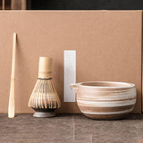 Maxbell Matcha Set for Tea Lovers Tea Making Tools Set Bamboo Matcha Whisk and Stand mixed colors bowl