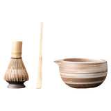 Maxbell Matcha Set for Tea Lovers Tea Making Tools Set Bamboo Matcha Whisk and Stand mixed colors bowl