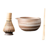 Maxbell Matcha Set for Tea Lovers Tea Making Tools Set Bamboo Matcha Whisk and Stand mixed colors bowl