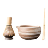 Maxbell Matcha Set for Tea Lovers Tea Making Tools Set Bamboo Matcha Whisk and Stand mixed colors bowl