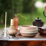 Maxbell Matcha Set for Tea Lovers Tea Making Tools Set Bamboo Matcha Whisk and Stand mixed colors bowl