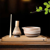 Maxbell Matcha Set for Tea Lovers Tea Making Tools Set Bamboo Matcha Whisk and Stand mixed colors bowl