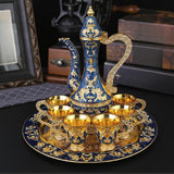Maxbell European Vintage Teapot Set Tea Serving Set for Holiday Dining Table Bedroom