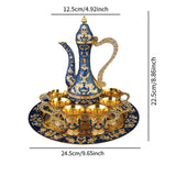 Maxbell European Vintage Teapot Set Tea Serving Set for Holiday Dining Table Bedroom