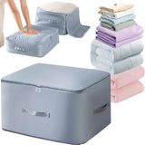 Maxbell Self Compression Organizer Bag Zipper Quilt Storage Bag for Clothes Blankets