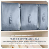 Maxbell Self Compression Organizer Bag Zipper Quilt Storage Bag for Clothes Blankets