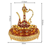 Maxbell Tea Set Antique Vintage Turkish Coffee Set for Living Room Kitchen Tea Table