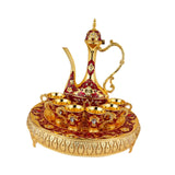 Maxbell Tea Set Antique Vintage Turkish Coffee Set for Living Room Kitchen Tea Table