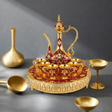 Maxbell Tea Set Antique Vintage Turkish Coffee Set for Living Room Kitchen Tea Table