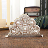 Maxbell Table Napkin Holder Napkin Dispenser for Living Room Home Kitchen Countertop Silver