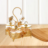 Maxbell Dried Fruit Tray with Lid Dessert Serving Tray for Living Room Kitchen Party