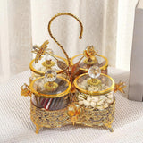 Maxbell Dried Fruit Tray with Lid Dessert Serving Tray for Living Room Kitchen Party